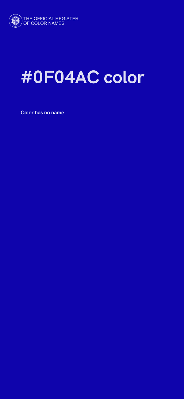 #0F04AC color image