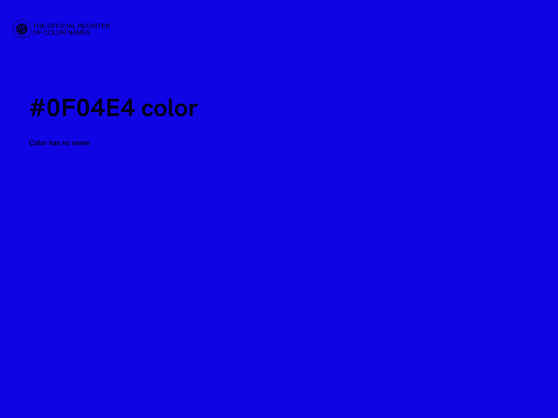 #0F04E4 color image