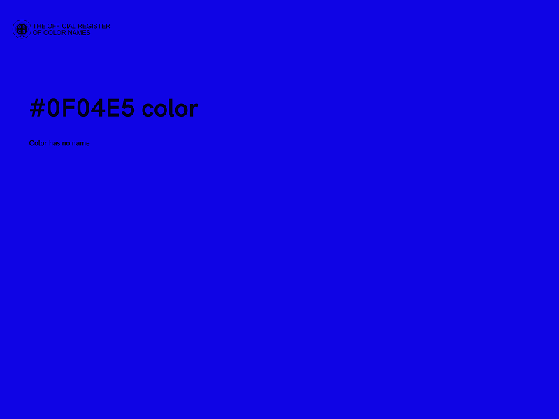 #0F04E5 color image