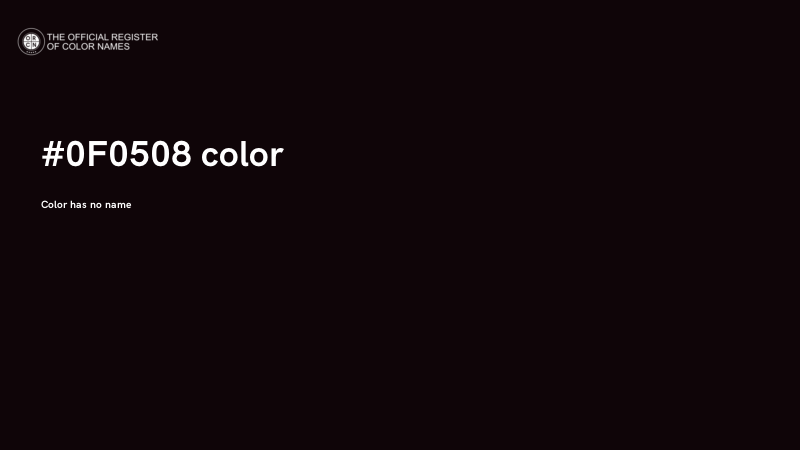 #0F0508 color image