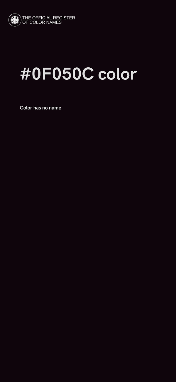 #0F050C color image
