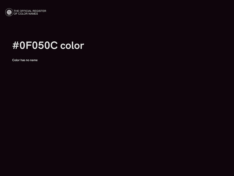 #0F050C color image