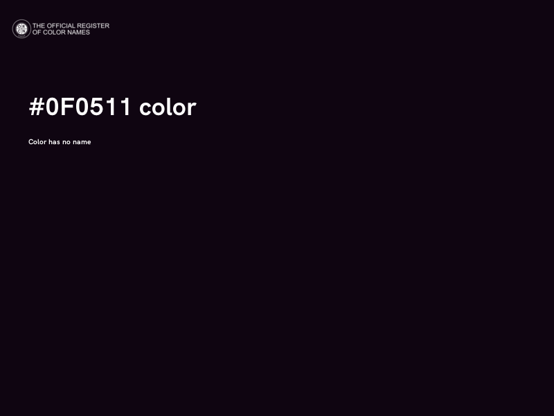 #0F0511 color image