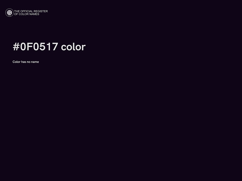 #0F0517 color image