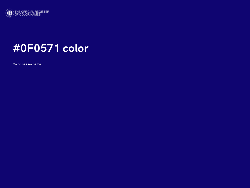 #0F0571 color image