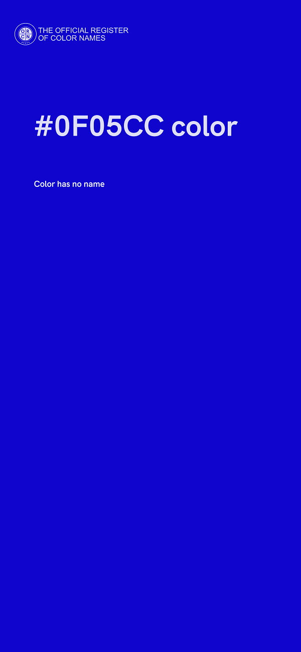 #0F05CC color image