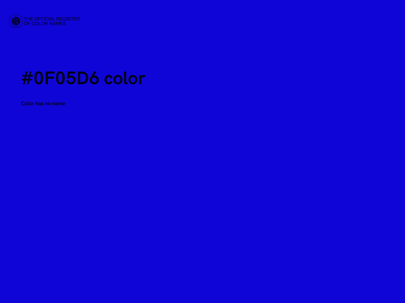 #0F05D6 color image