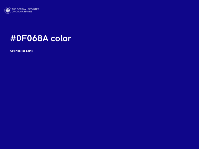 #0F068A color image