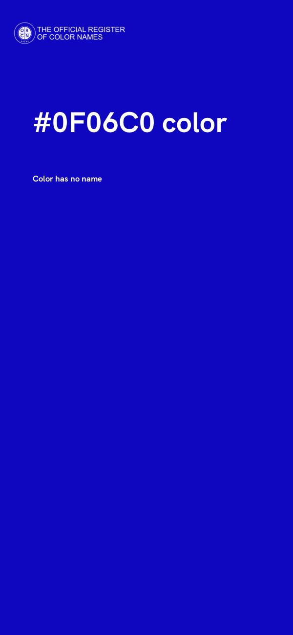 #0F06C0 color image