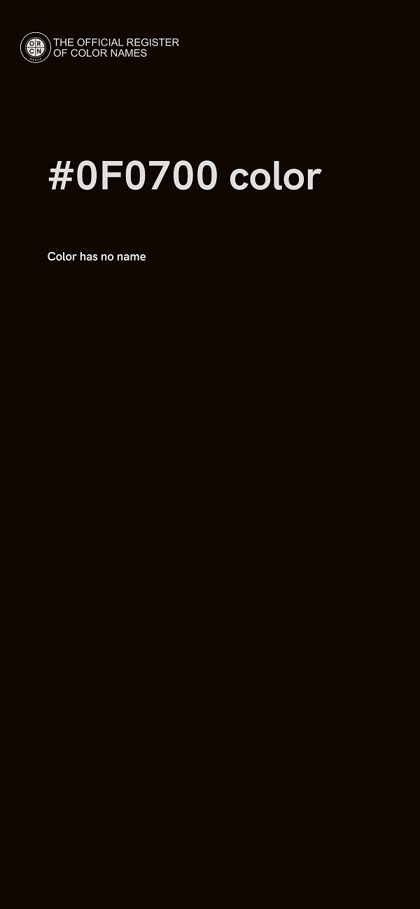 #0F0700 color image