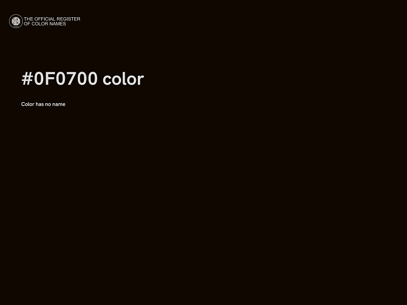 #0F0700 color image