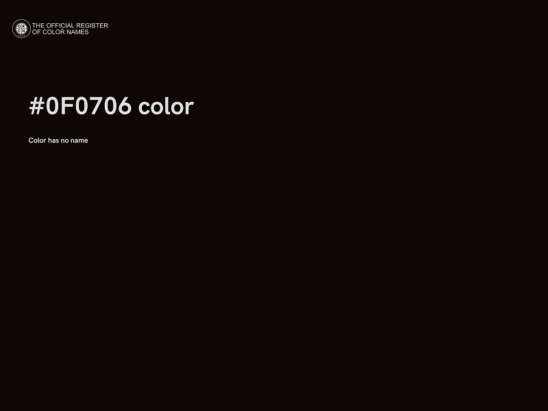 #0F0706 color image