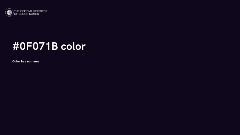 #0F071B color image