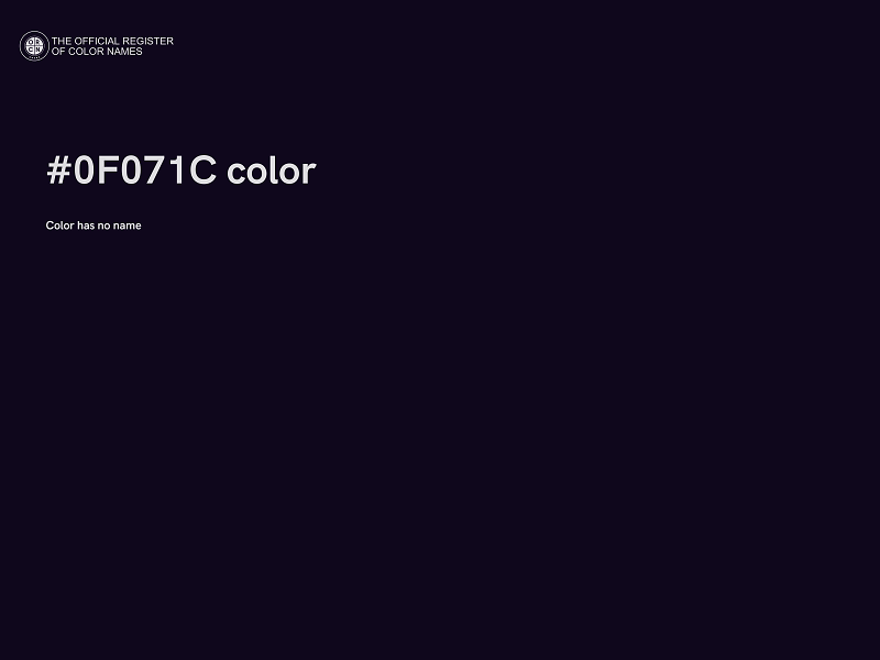 #0F071C color image