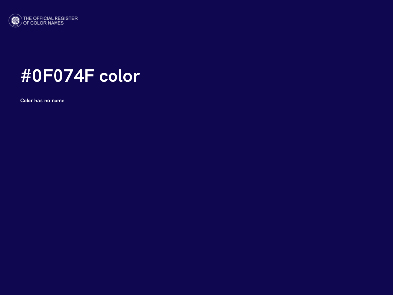 #0F074F color image