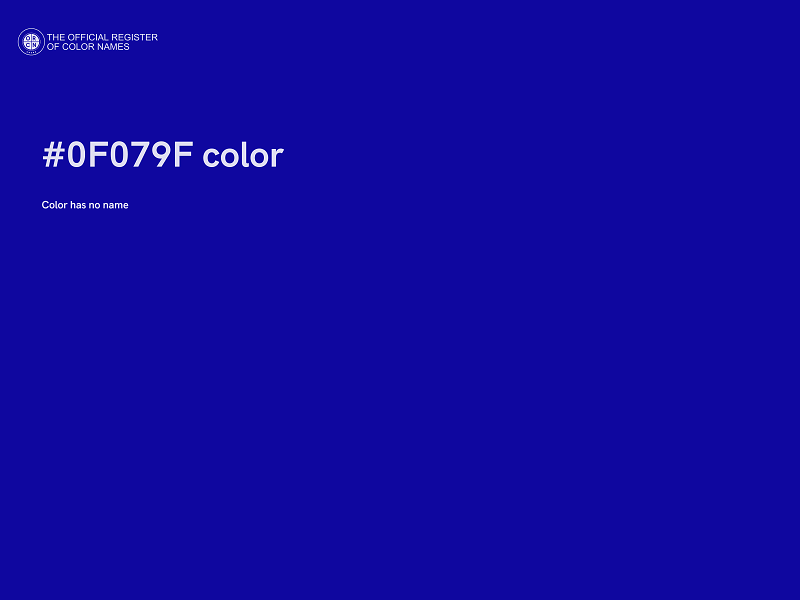 #0F079F color image