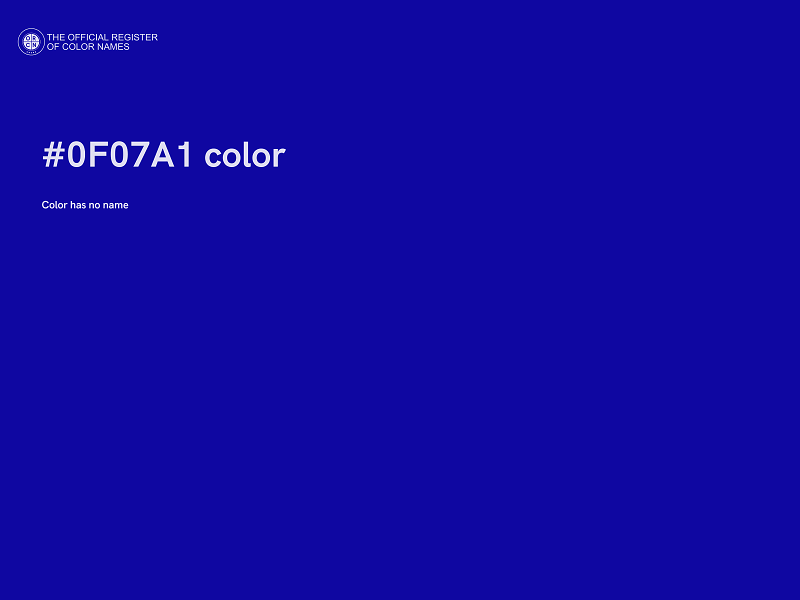 #0F07A1 color image