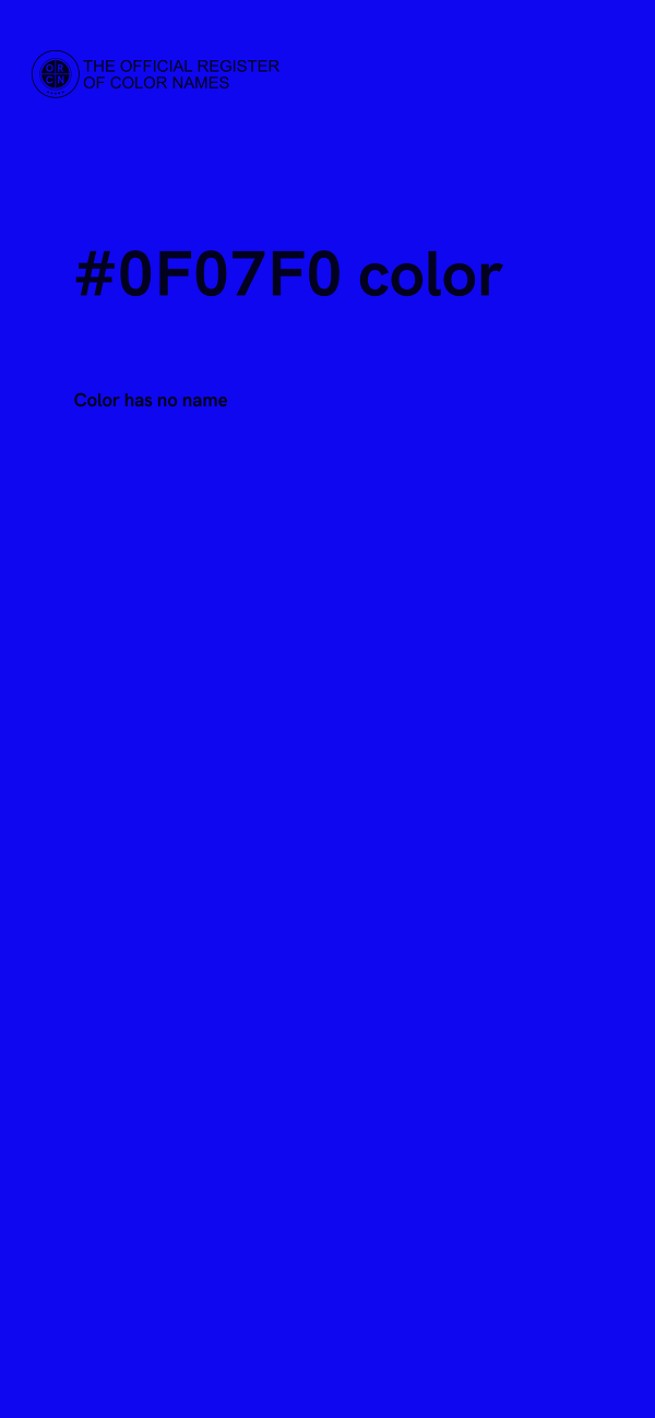 #0F07F0 color image