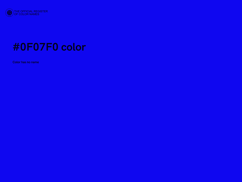 #0F07F0 color image