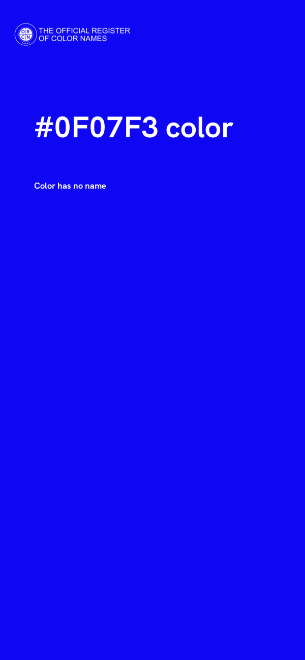 #0F07F3 color image