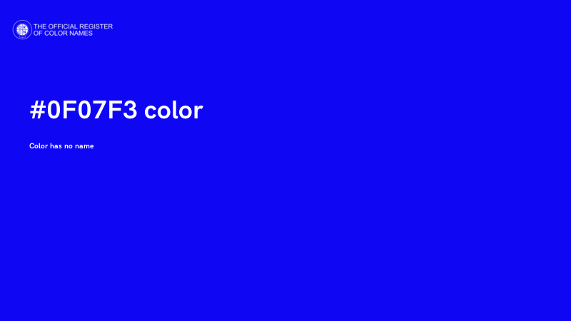 #0F07F3 color image