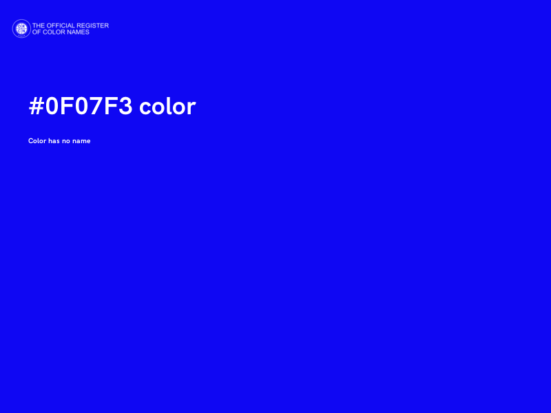 #0F07F3 color image