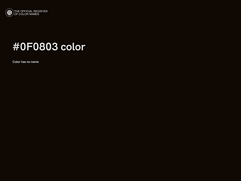 #0F0803 color image