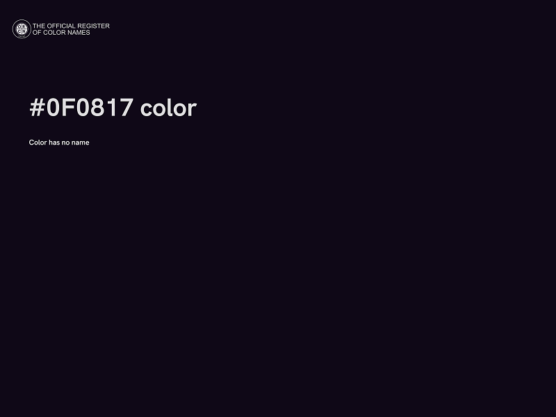 #0F0817 color image