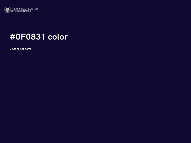 #0F0831 color image