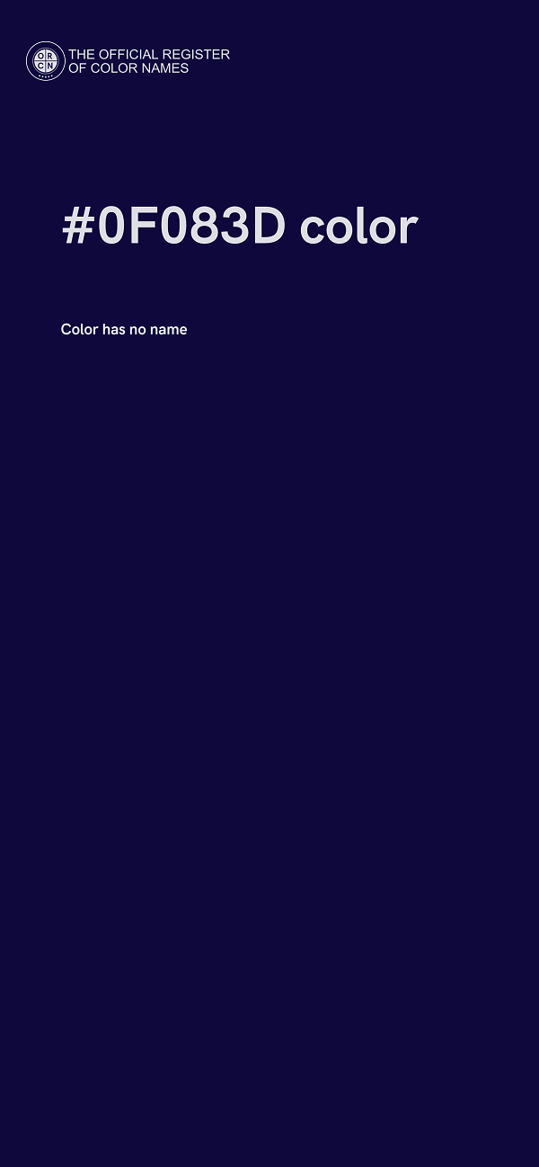 #0F083D color image