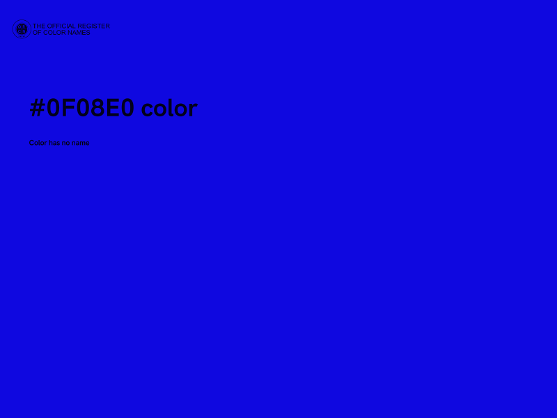 #0F08E0 color image