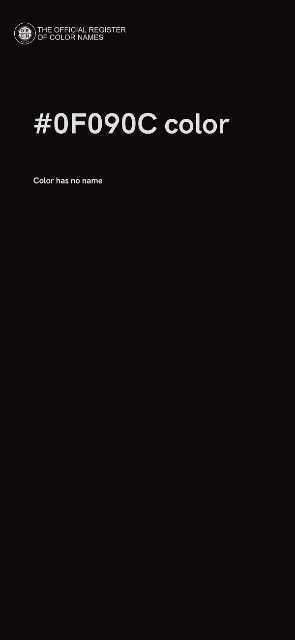 #0F090C color image