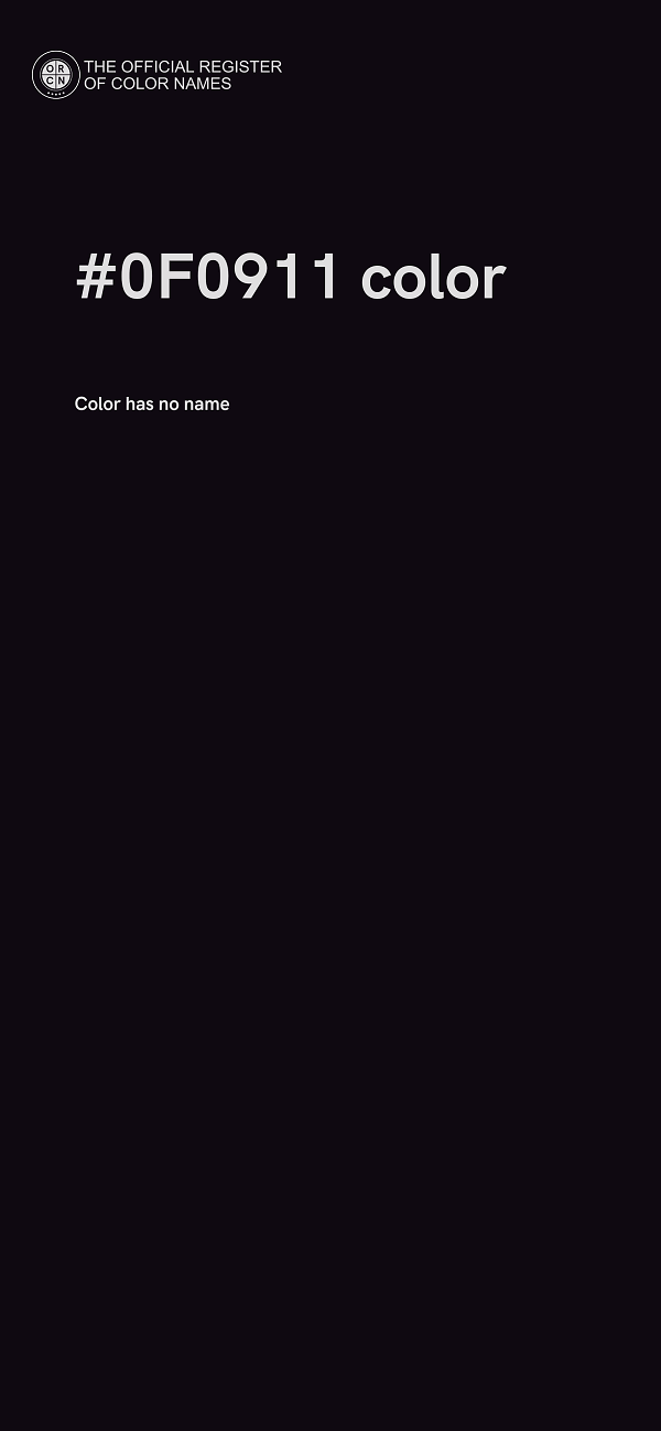 #0F0911 color image