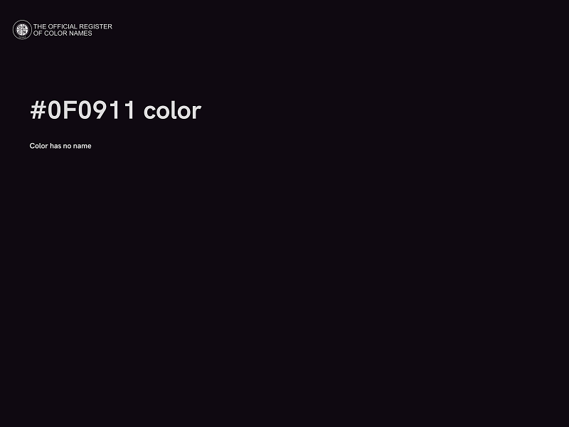 #0F0911 color image