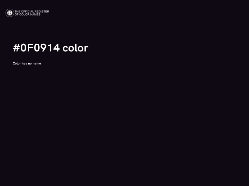 #0F0914 color image