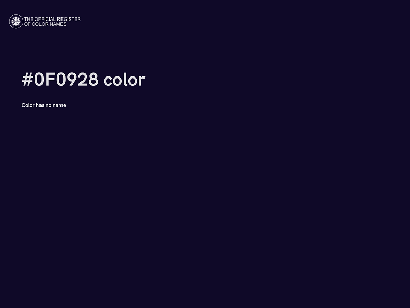 #0F0928 color image