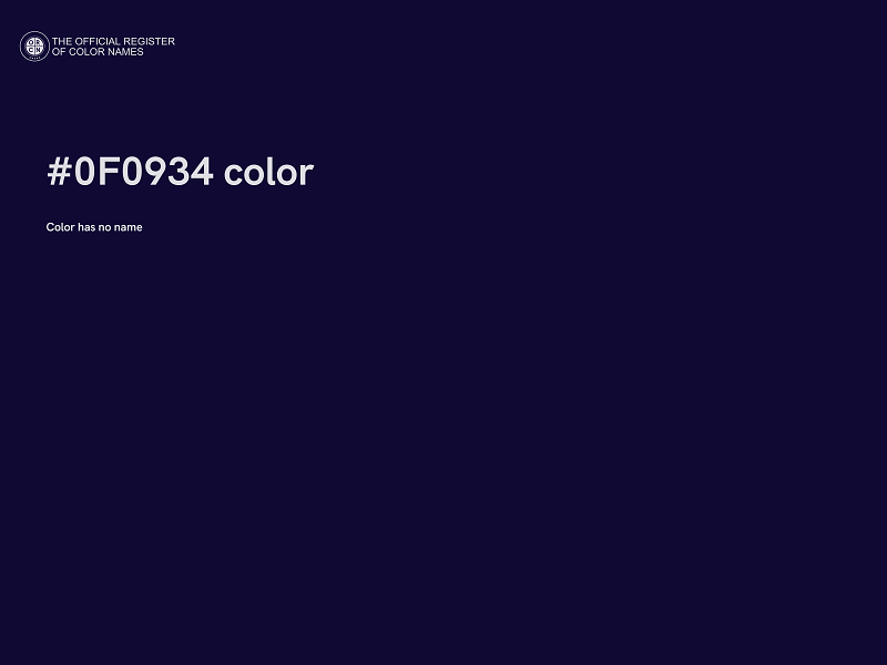 #0F0934 color image