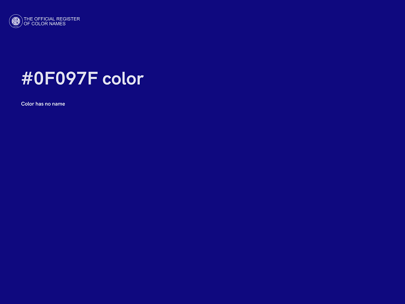 #0F097F color image