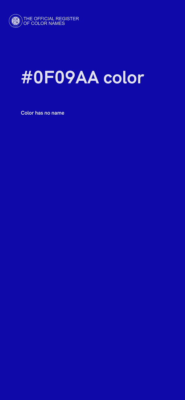 #0F09AA color image