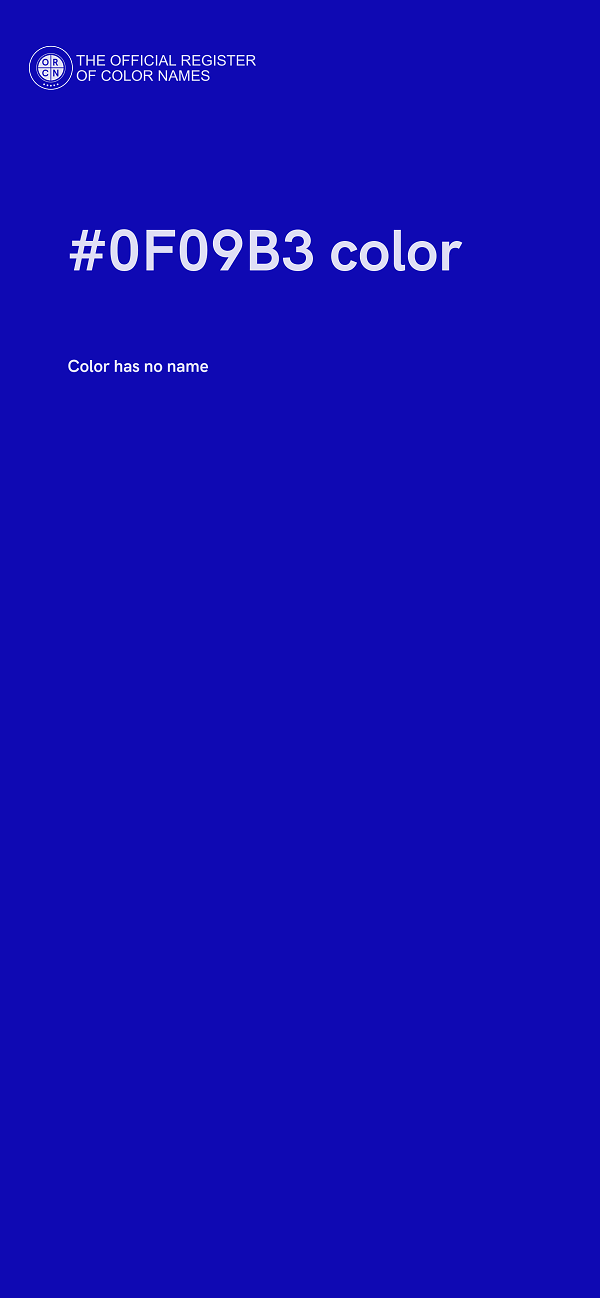 #0F09B3 color image