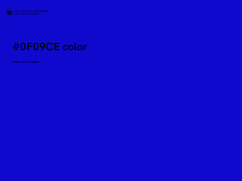 #0F09CE color image