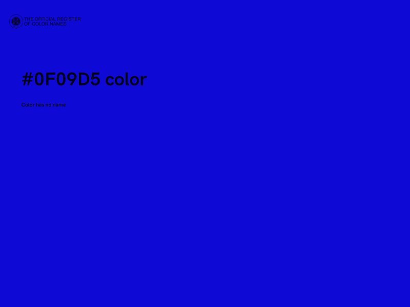 #0F09D5 color image