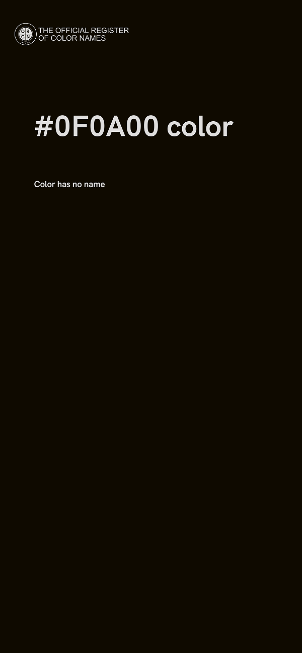 #0F0A00 color image