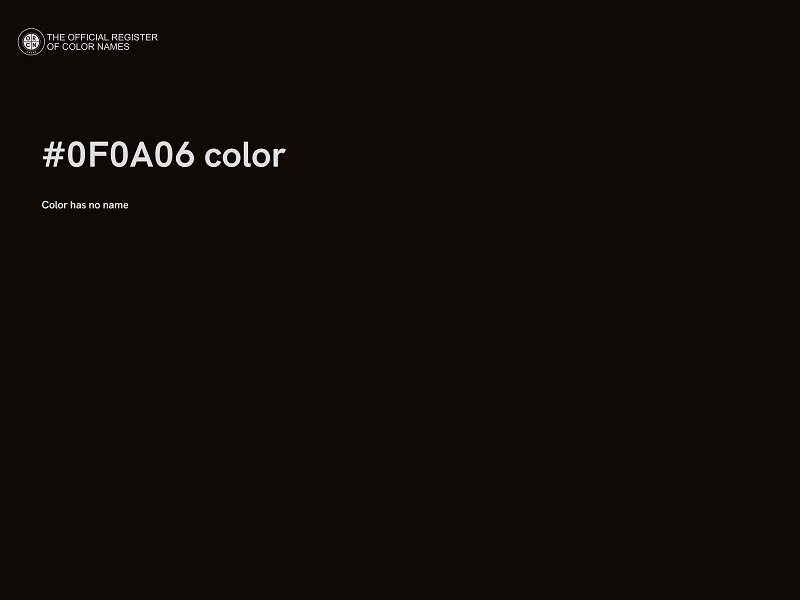 #0F0A06 color image