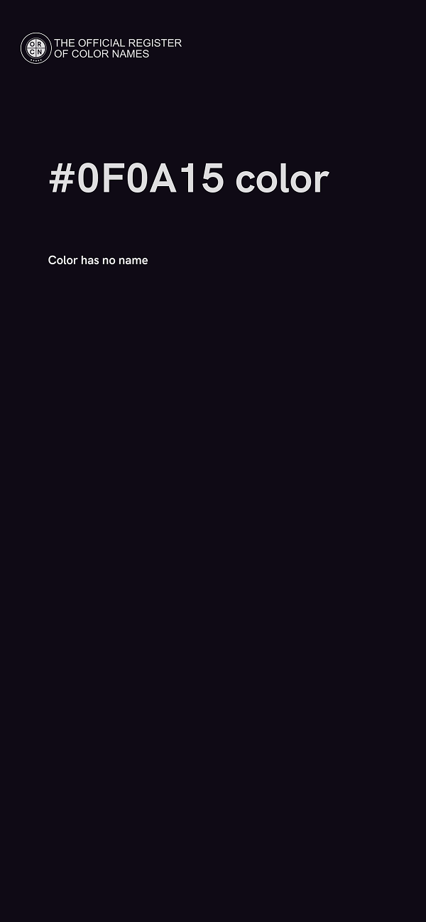 #0F0A15 color image