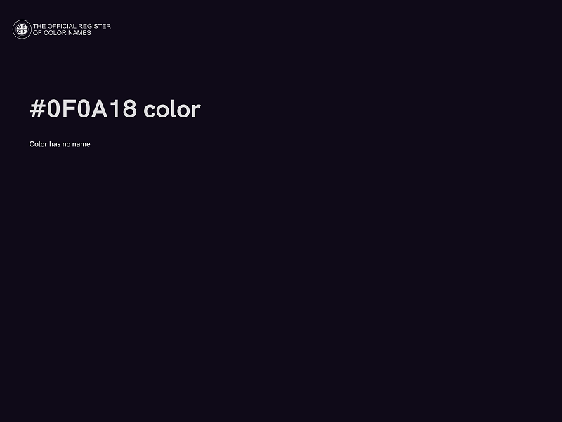 #0F0A18 color image