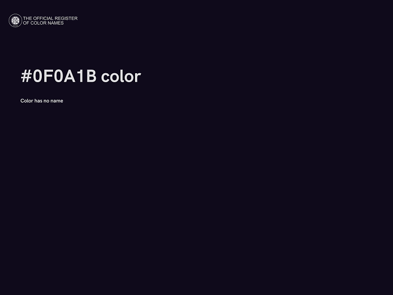 #0F0A1B color image