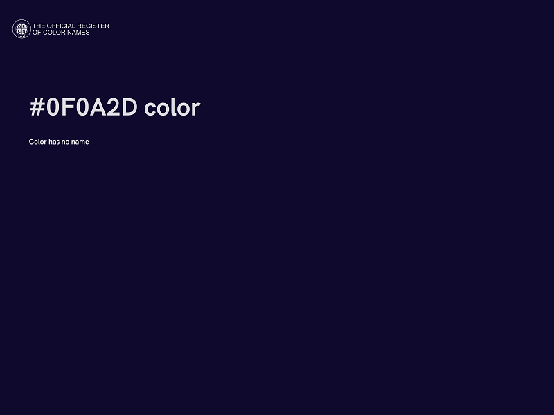 #0F0A2D color image