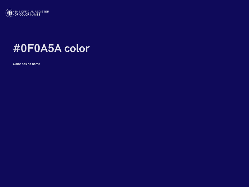 #0F0A5A color image