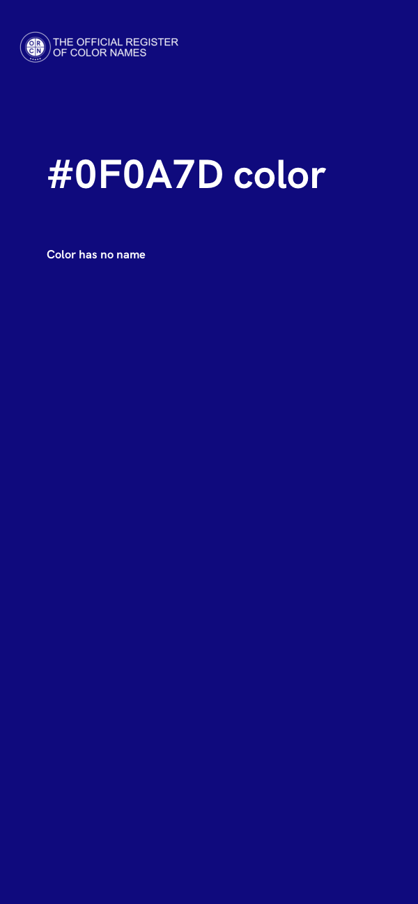 #0F0A7D color image